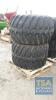 2 X FLOTATION TYRES TO SUIT UNIMOG 48/31/20