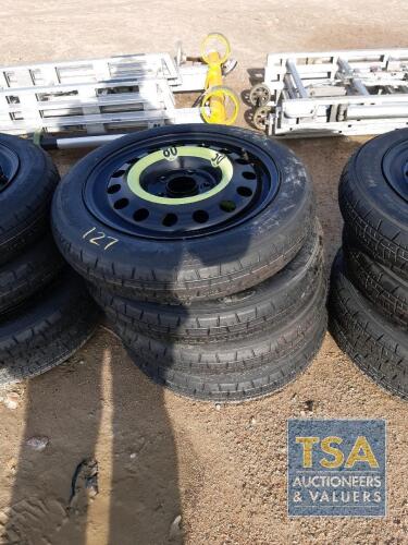 4 KIA SPACE SAVER WHEELS & TYRES