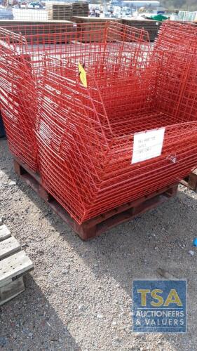 RED STORAGE BASKETS