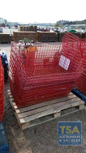 RED STORAGE BASKETS