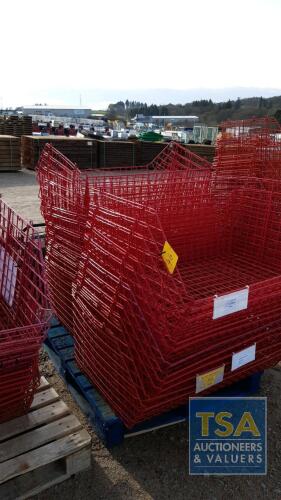 RED STORAGE BASKETS