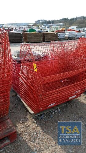 RED STORAGE BASKETS