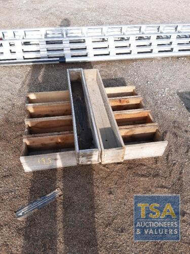 6 PLANTER/STORAGE BOXES - 4 X 990 X 175 X 150MM AND