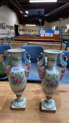 PAIR VASES