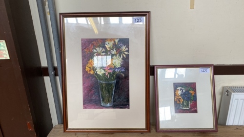 2 OIL PAINTINGS STILL LIFE