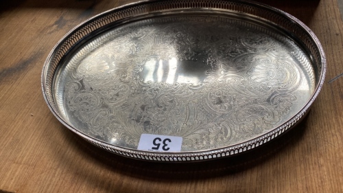 SILVER PLATED TRAY