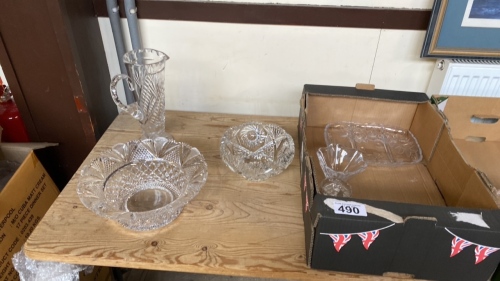 3 BOXES ASSORTED CRYSTAL & GLASS
