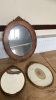 BOX MIRROR & 2 PHOTO FRAMES