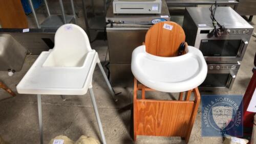 2 CHILDS HIGH CHAIRS