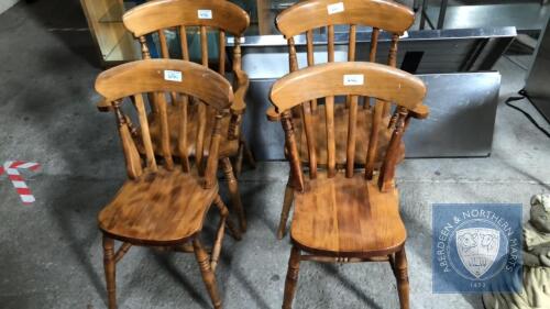 4 PINE CHAIRS