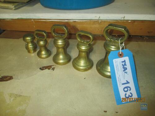 5 No. Brass Weights