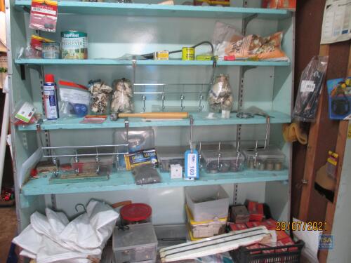 Quantity Oil Lamp Fittings, Coat Hooks Etc