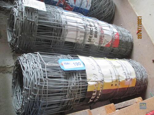 2 No. Rolls Ryelock Fencing