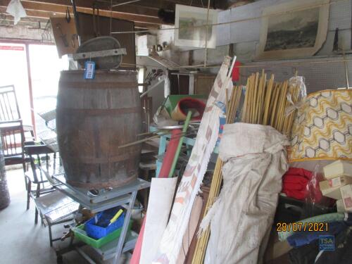 Remaining Contents of Shed - Ground Floor - Barrel, Racking,