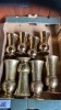 BOX BRASS VASES