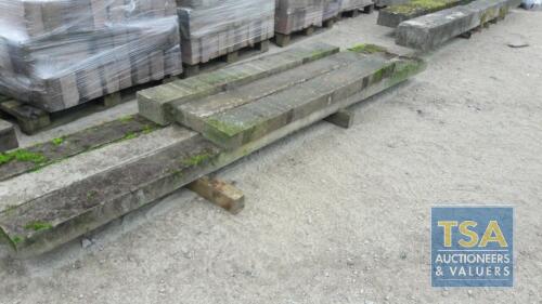 6 CONCRETE LINTELS 3 @ 6' AND 3 @ 11'