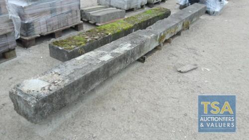 PALLET 2 LINTELS CONCRETE 1@ 16 1/2' AND ONE AT 10'