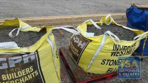 2 BULK BAGS 0F 20MM CONCRETE CRETE MIX