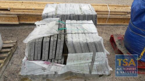 2 PALLETS OF MARSHALL FIRESTONE DUSK SLABS 22 X 600X600X38MM AND