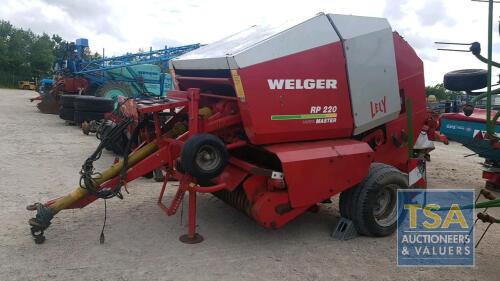 WELGER RP220 MASTER BALER WITH PTO & C/BOX