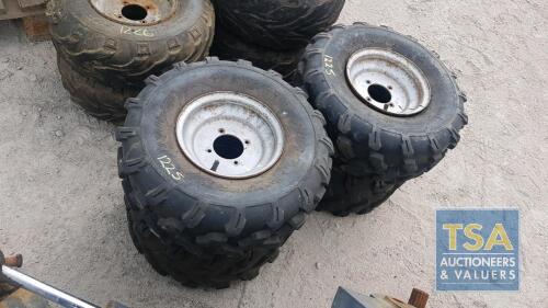 4 X QUAD/ATV WHEELS & TYRES