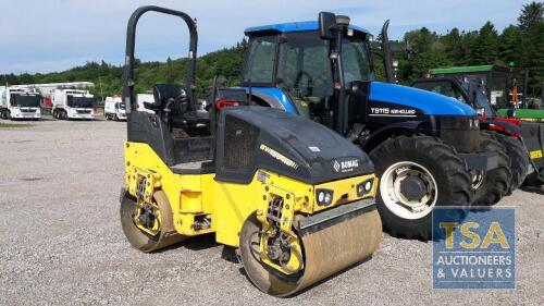 Bomag 120 Twin Drum Roller, Year 2016, 1096 hours displayed, + VAT