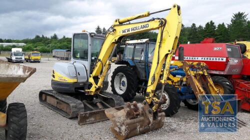 New Holland E50.2, 3 Buckets , Year 2008, 8580 hours , + VAT