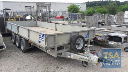 IFOR WILLIAMS LM166 TRI AXLE TRAILER C/W SIDES KEY IN P/CAB