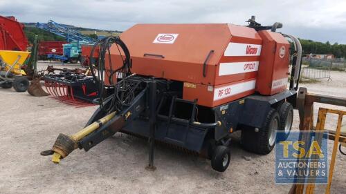 VICON RF130 BALER/WRAPPER WITH PTO C/BOX & MANUAL IN P/CABIN