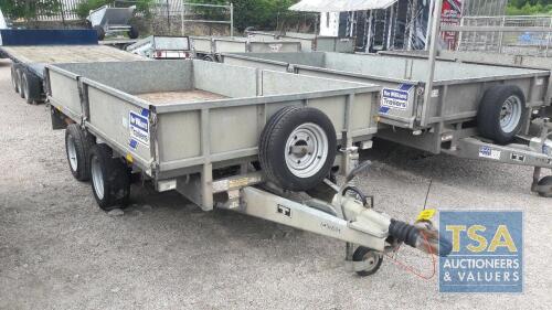 IFOR WILIAMS LM105 FLATBED TRAILER WITH DROPSIDES