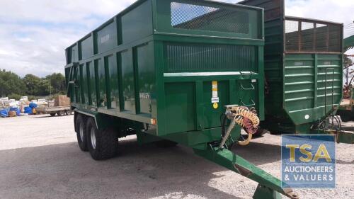 BAILEY 16 TON GRAIN TRAILER WITH SILAGE SIDES YEAR 2014