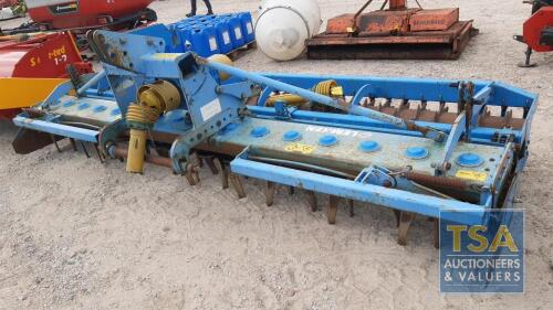 LEMKEN 4 MTR POWER HARROW WITH PACKER ROLLER & PTO YEAR 2011