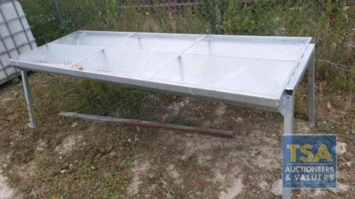 DOUBLE SIDED GALV CATTLE TROUGH