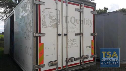 WHITE REFRIGERATED BOX VAN