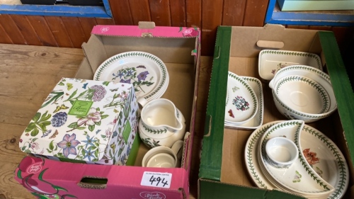 2 BOXES PORTMEIRION CHINA ETC