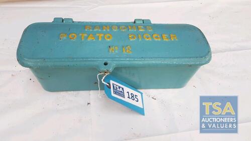 Cast Tool Box "Ransomes Potato Digger No 12"