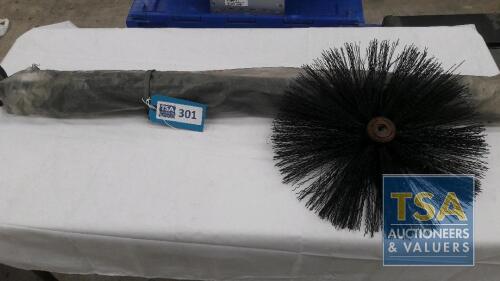 Set Draining Rods c/w Chimney Sweep Brush