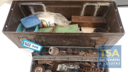 Military Ammo Box c/w Various Hand Tools