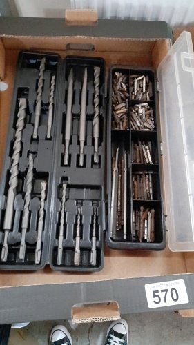 BOX- 2 CASES DRILL BITS