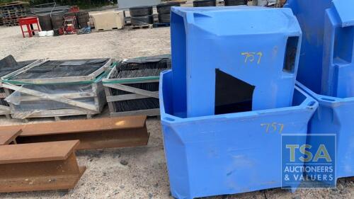 2 LARGE PLASIC BINS