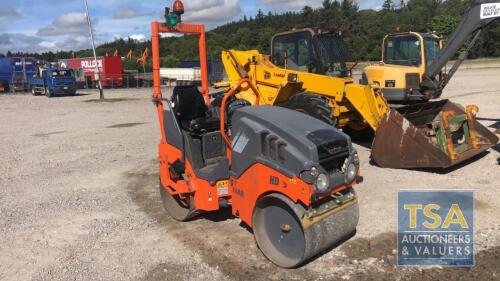 HAMM HD8 ROLLER , YEAR 2016 , HOURS - 424 , PLUS VAT