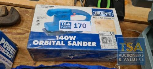 Draper 140W Orbital Sander - 240V