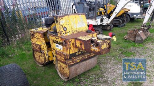 BOMAG BW75 TWIN DRUM VIBRATING ROLLER