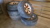 5no tyres on alloy wheels Good tread
