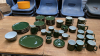 2 BOX GREEN DINNER WARE