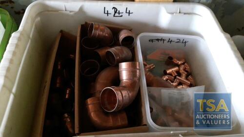 4 BOXES ASSORTED COPPER