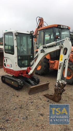 TAKEUCHI TB216, Year 2019, 1289 Hours, One Company Owner Direct, PLUS VAT