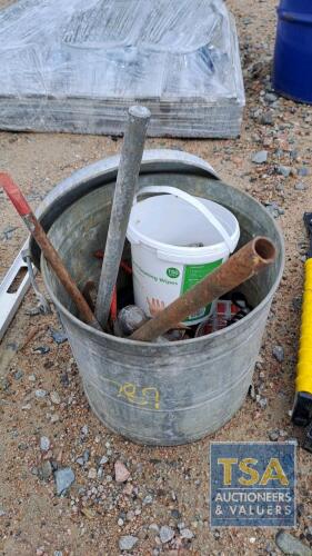 ASH BUCKET & CONTENTS