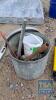 ASH BUCKET & CONTENTS