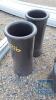 2 REDBANK ROLL TOP CHIMNEY POTS 600MM